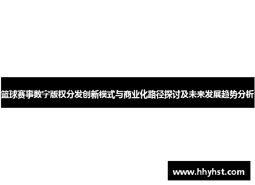 篮球赛事数字版权分发创新模式与商业化路径探讨及未来发展趋势分析