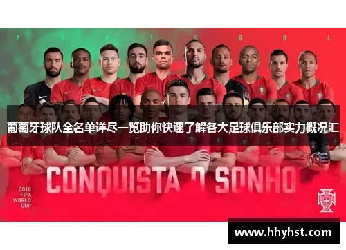 葡萄牙球队全名单详尽一览助你快速了解各大足球俱乐部实力概况汇 葡萄牙球队全名单详尽一览助你快速了解各大足球俱乐部实力概况汇